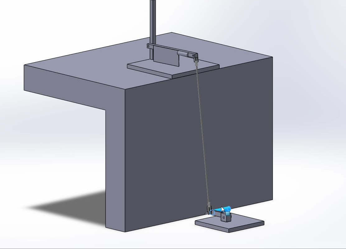 SolidWorks motion study of the Hands-Free Chopper mechanism