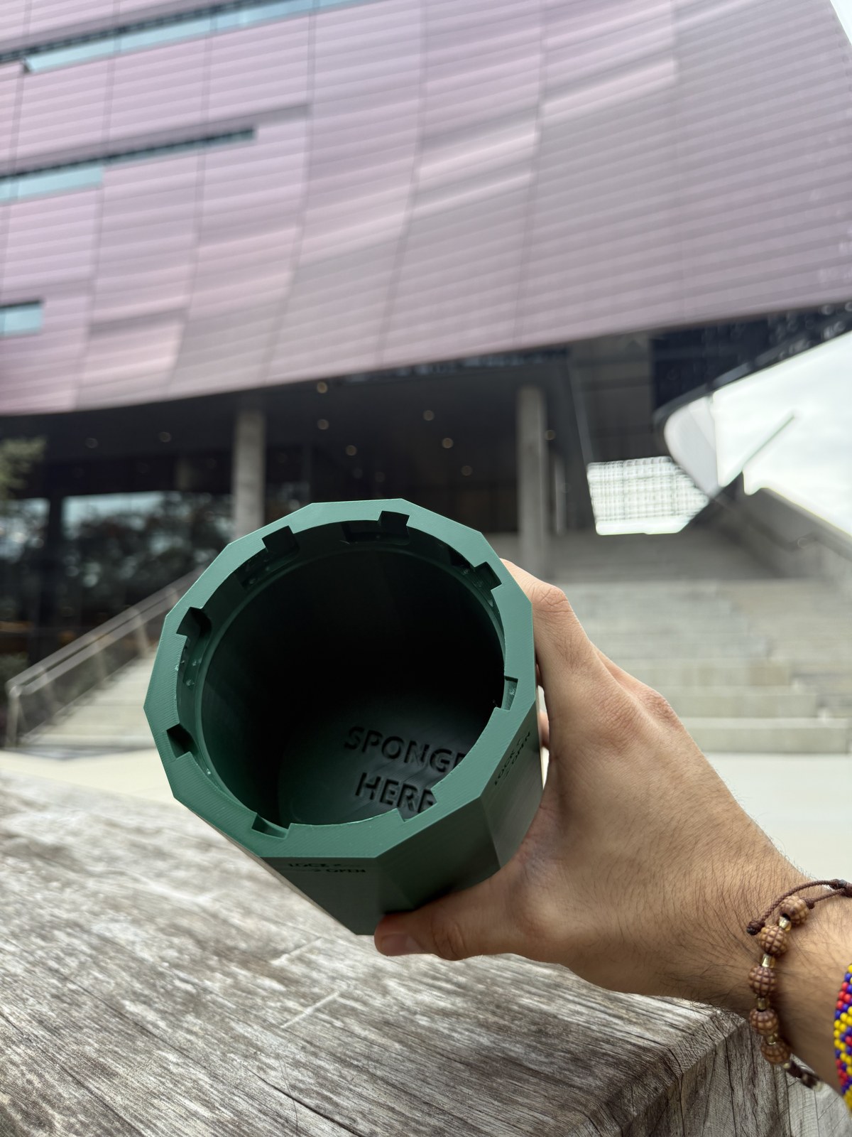 Inside of the twist-lock nozzle cover, showing the locking tabs